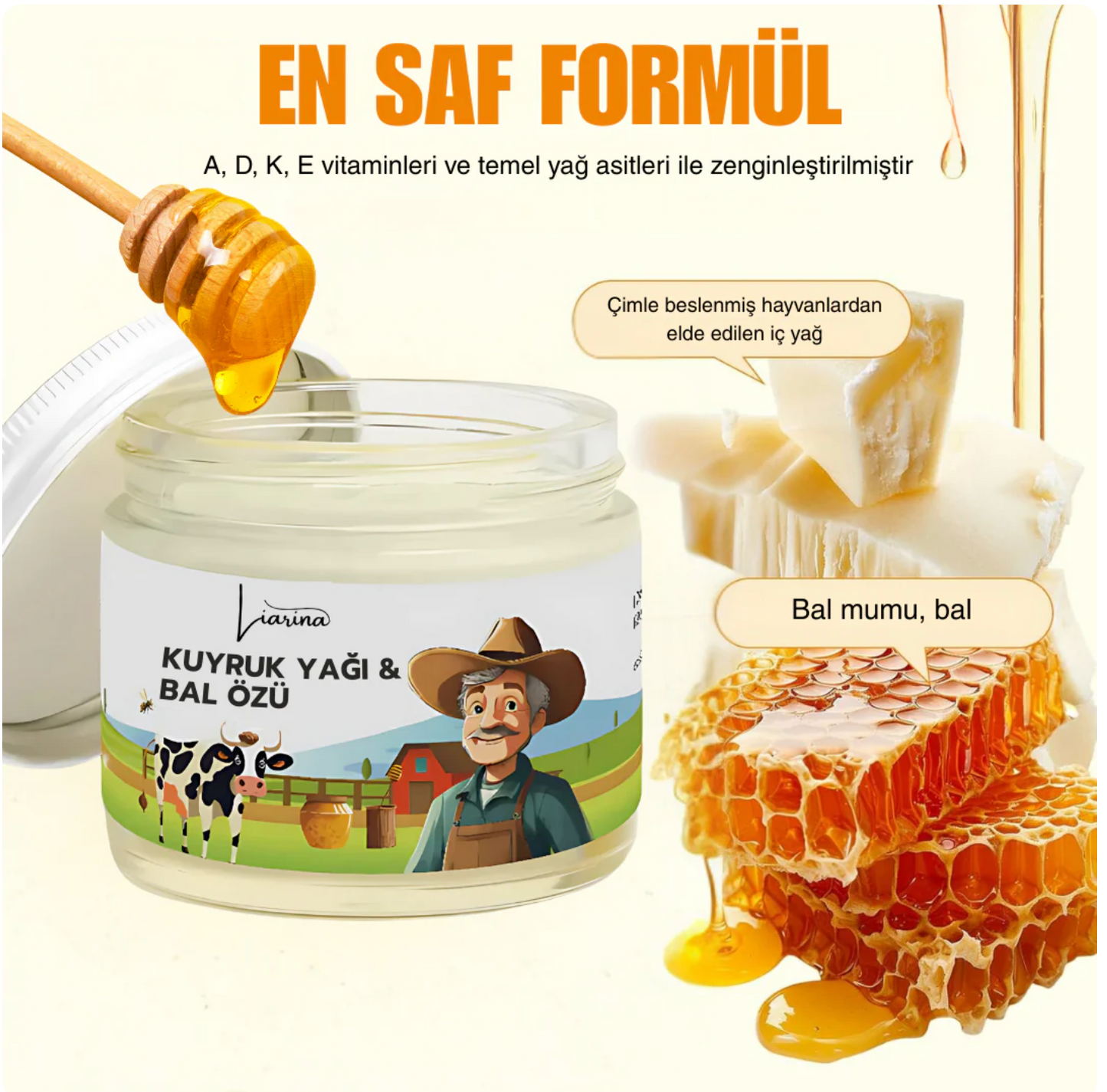 Liarina® Kuyruk Yağı & Bal Özü Krem